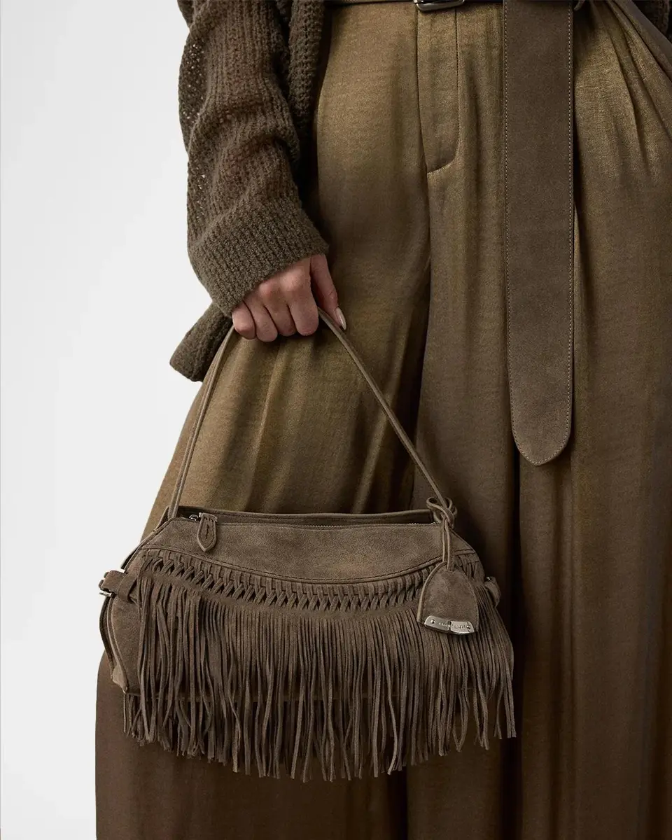 Ralph Lauren Collection The Ralph Calf-Suede Small Shoulder Bag | Thumbnail 2 Ralph Lauren Collection The Ralph Calf-Suede Small Shoulder Bag | Thumbnail 2