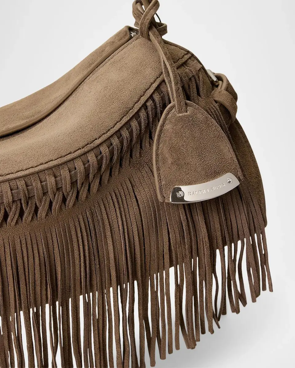 Ralph Lauren Collection The Ralph Calf-Suede Small Shoulder Bag | Thumbnail 5 Ralph Lauren Collection The Ralph Calf-Suede Small Shoulder Bag | Thumbnail 5