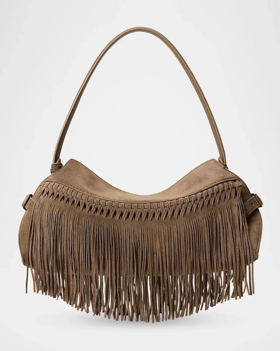 Ralph Lauren Collection The Ralph Calf-Suede Small Shoulder Bag | Thumbnail 6 Ralph Lauren Collection The Ralph Calf-Suede Small Shoulder Bag | Thumbnail 6