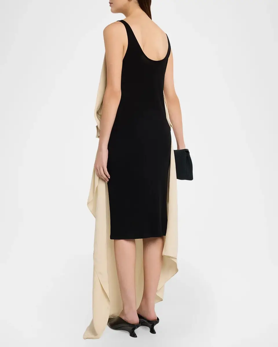 Diotima Aleatorio Asymmetric Draped High-Low Dress | Thumbnail 3