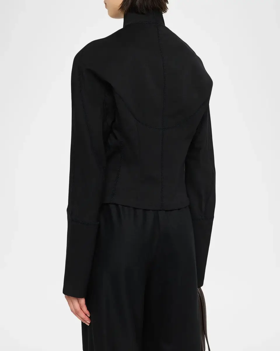 Diotima Idolo Stitched Wool Gabardine Blazer Jacket | Thumbnail 3 Diotima Idolo Stitched Wool Gabardine Blazer Jacket | Thumbnail 3