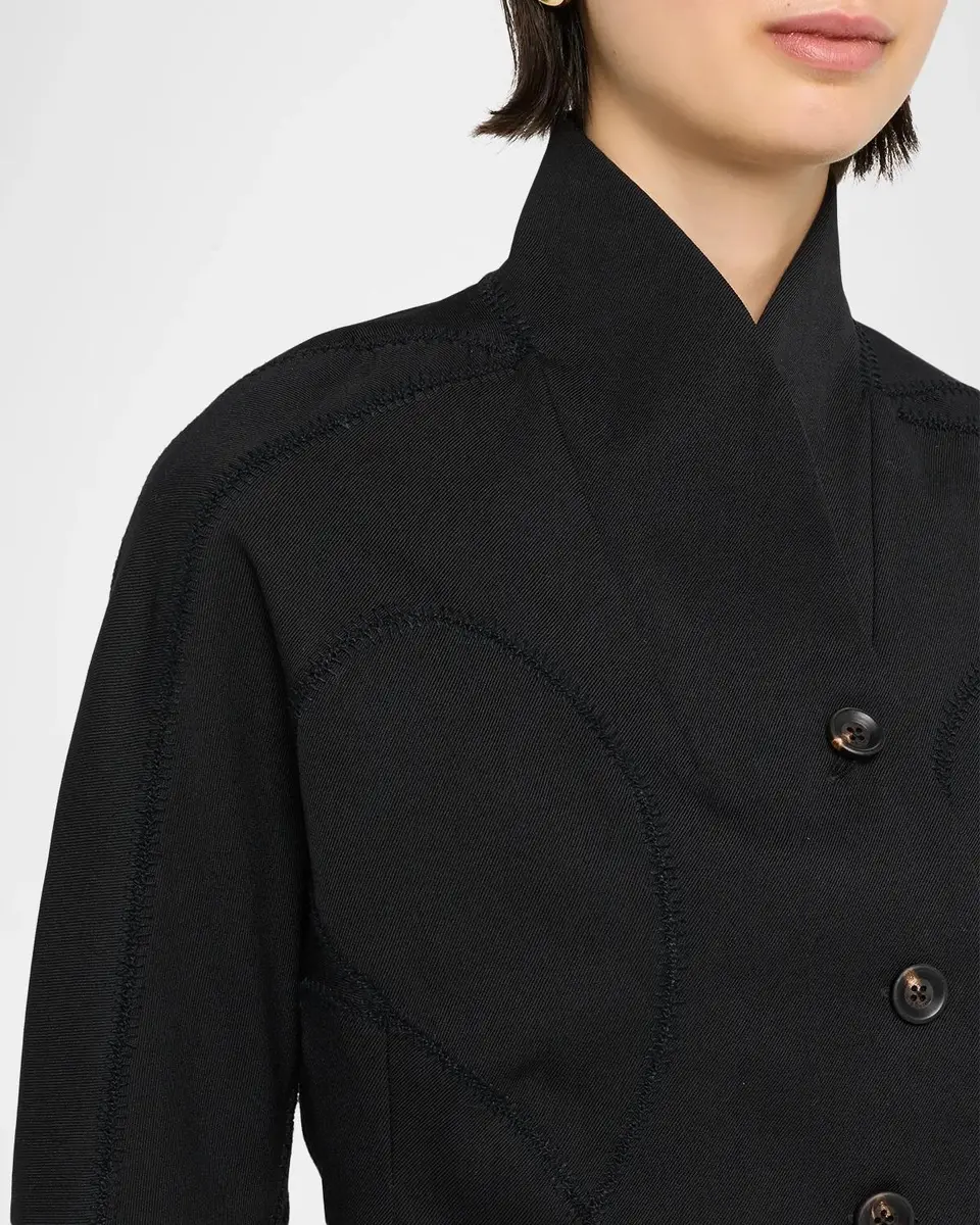Diotima Idolo Stitched Wool Gabardine Blazer Jacket | Thumbnail 5 Diotima Idolo Stitched Wool Gabardine Blazer Jacket | Thumbnail 5