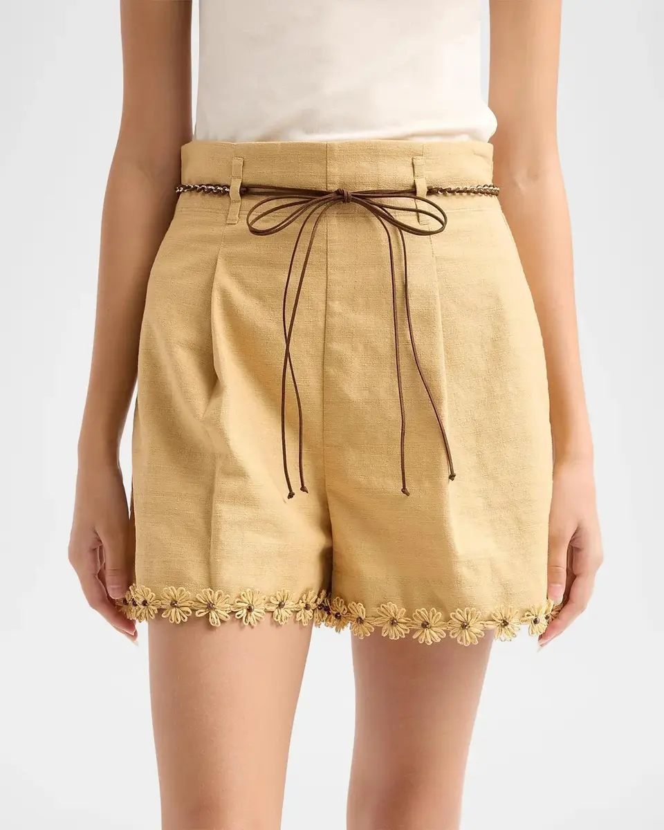 Zimmermann Mahon Flower Trim Shorts | Thumbnail 5