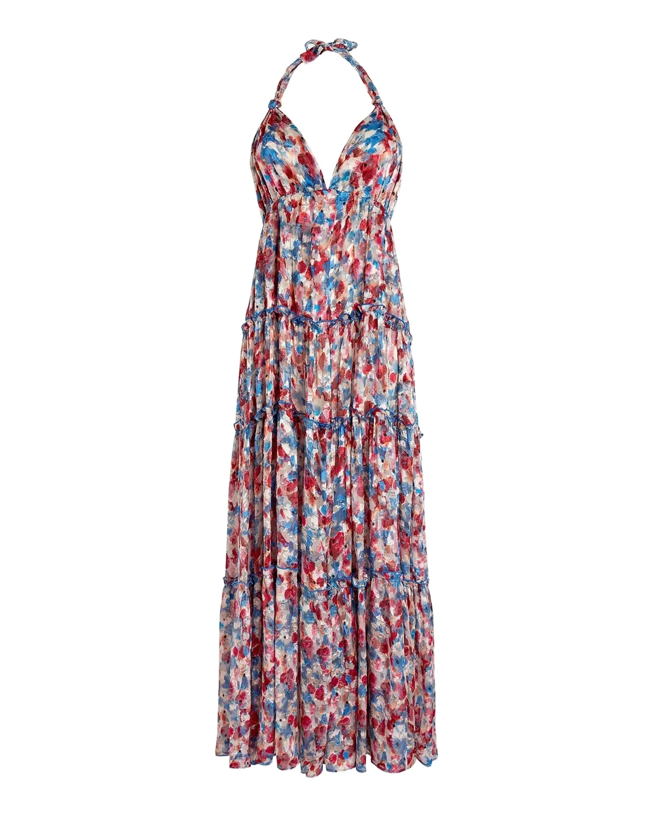 Floral Halter Maxi Dress
