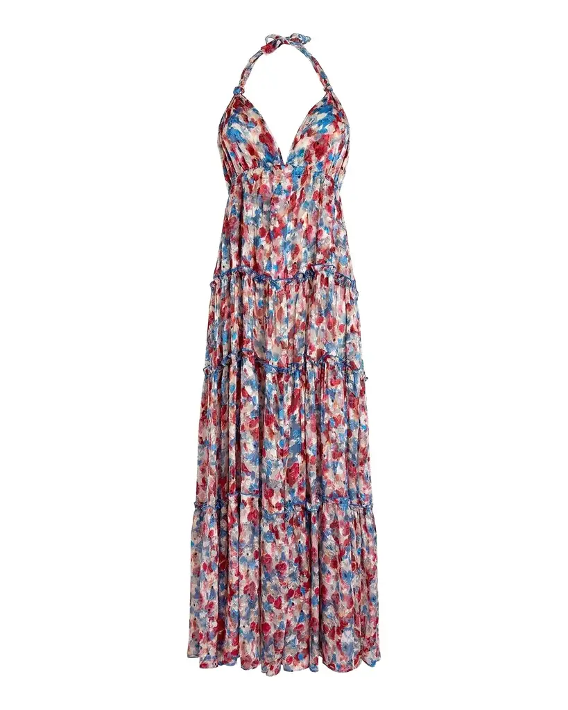 Vilebrequin Floral Halter Maxi Dress