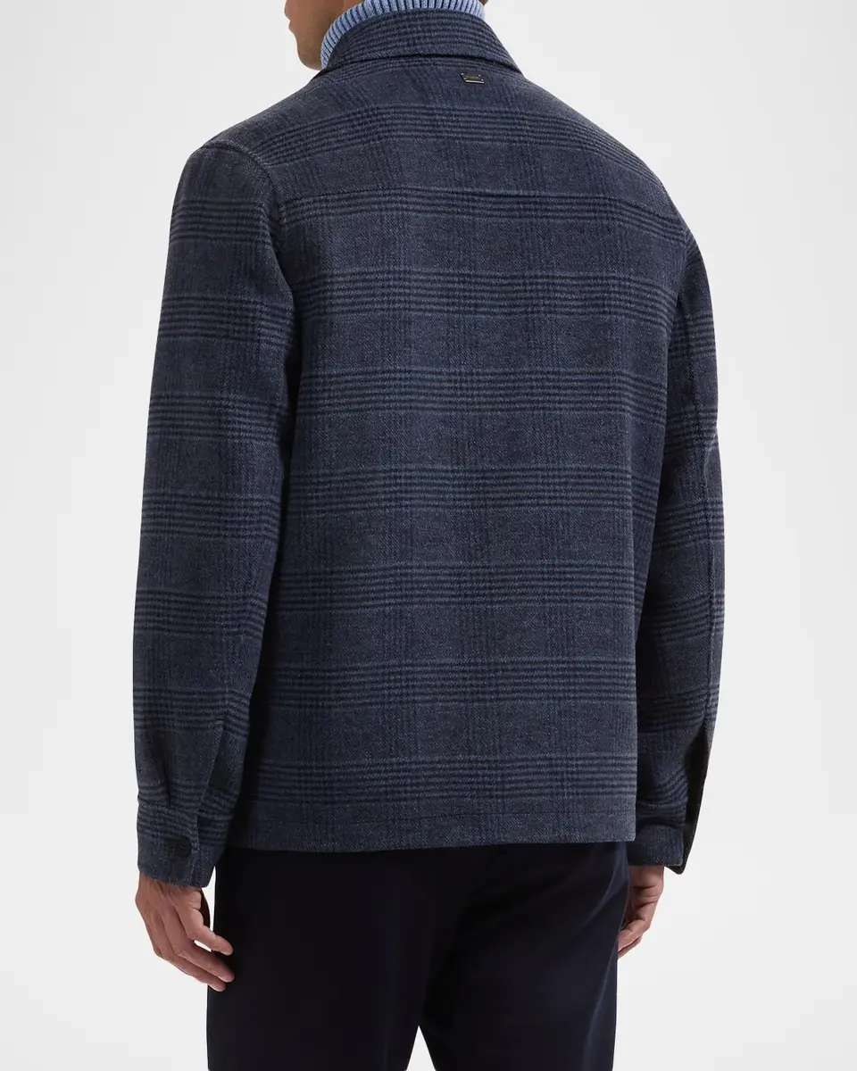 Bugatchi Men's Plaid Wool-Blend Jacket | Thumbnail 3 Bugatchi Men's Plaid Wool-Blend Jacket | Thumbnail 3