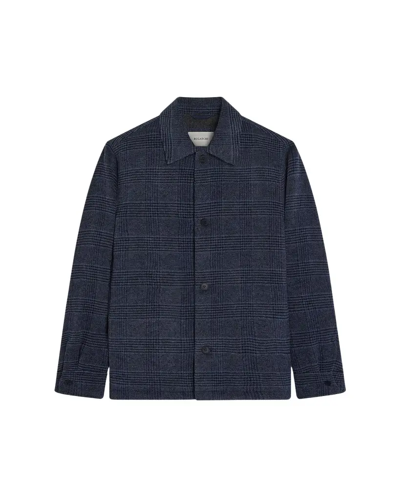 Men's Plaid Wool-Blend Jacket