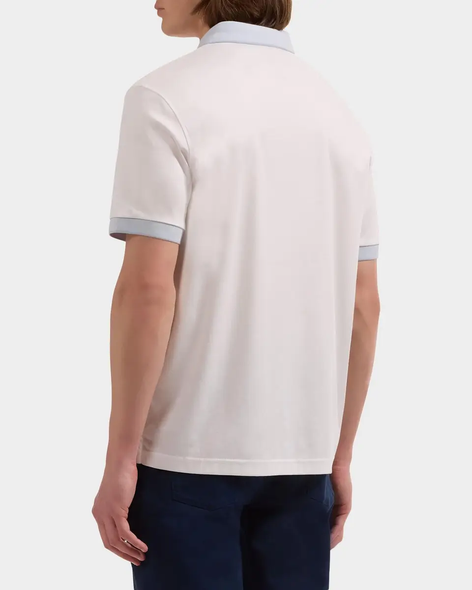 Bugatchi Men's Contrast Collar Cotton Polo Shirt | Thumbnail 3 Bugatchi Men's Contrast Collar Cotton Polo Shirt | Thumbnail 3