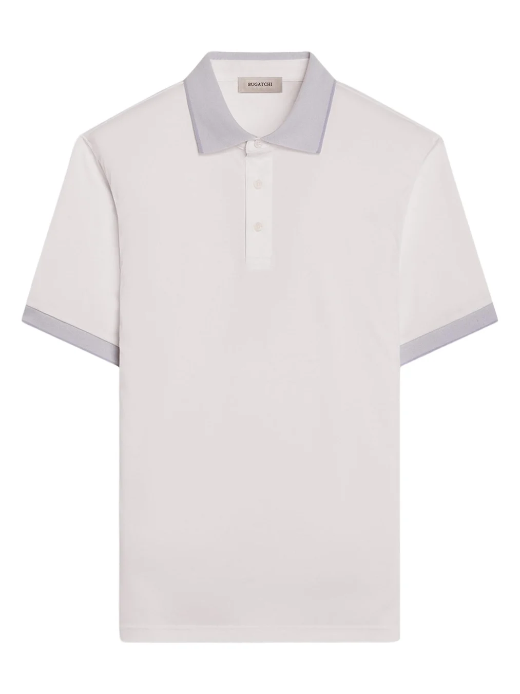 Bugatchi Men's Contrast Collar Cotton Polo Shirt
