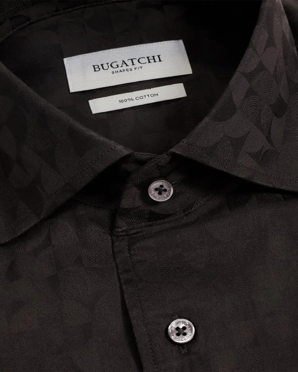 Bugatchi Men's Alvin Woven Shaped Cotton Shirt | Thumbnail 5 Bugatchi Men's Alvin Woven Shaped Cotton Shirt | Thumbnail 5