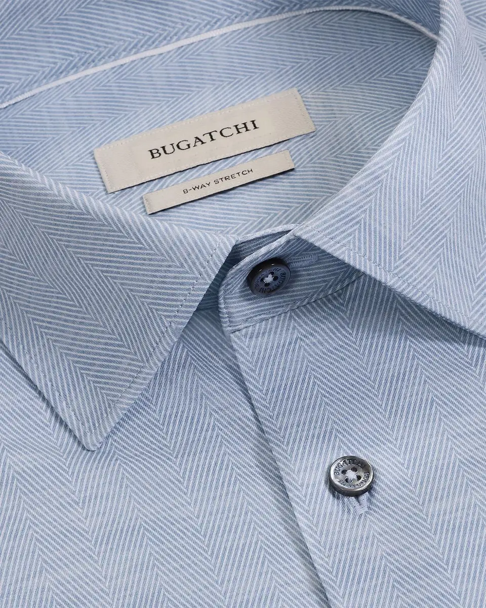Bugatchi Men's OoohCotton Miles Short-Sleeve Shirt | Thumbnail 2 Bugatchi Men's OoohCotton Miles Short-Sleeve Shirt | Thumbnail 2