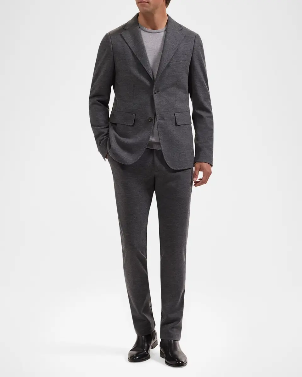 Bugatchi Men's Wool-Nylon Single-Breasted Blazer | Thumbnail 2 Bugatchi Men's Wool-Nylon Single-Breasted Blazer | Thumbnail 2