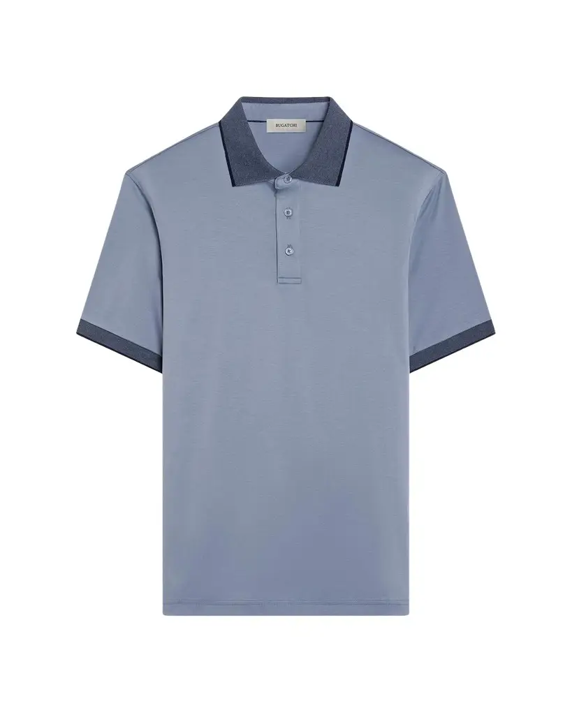 Men's Contrast Collar Cotton Polo Shirt Men's Contrast Collar Cotton Polo Shirt