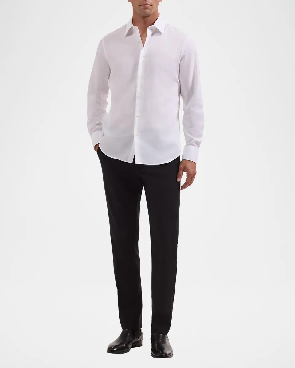 Bugatchi Men's Julian Woven Shaped-Fit Sport Shirt | Thumbnail 2 Bugatchi Men's Julian Woven Shaped-Fit Sport Shirt | Thumbnail 2
