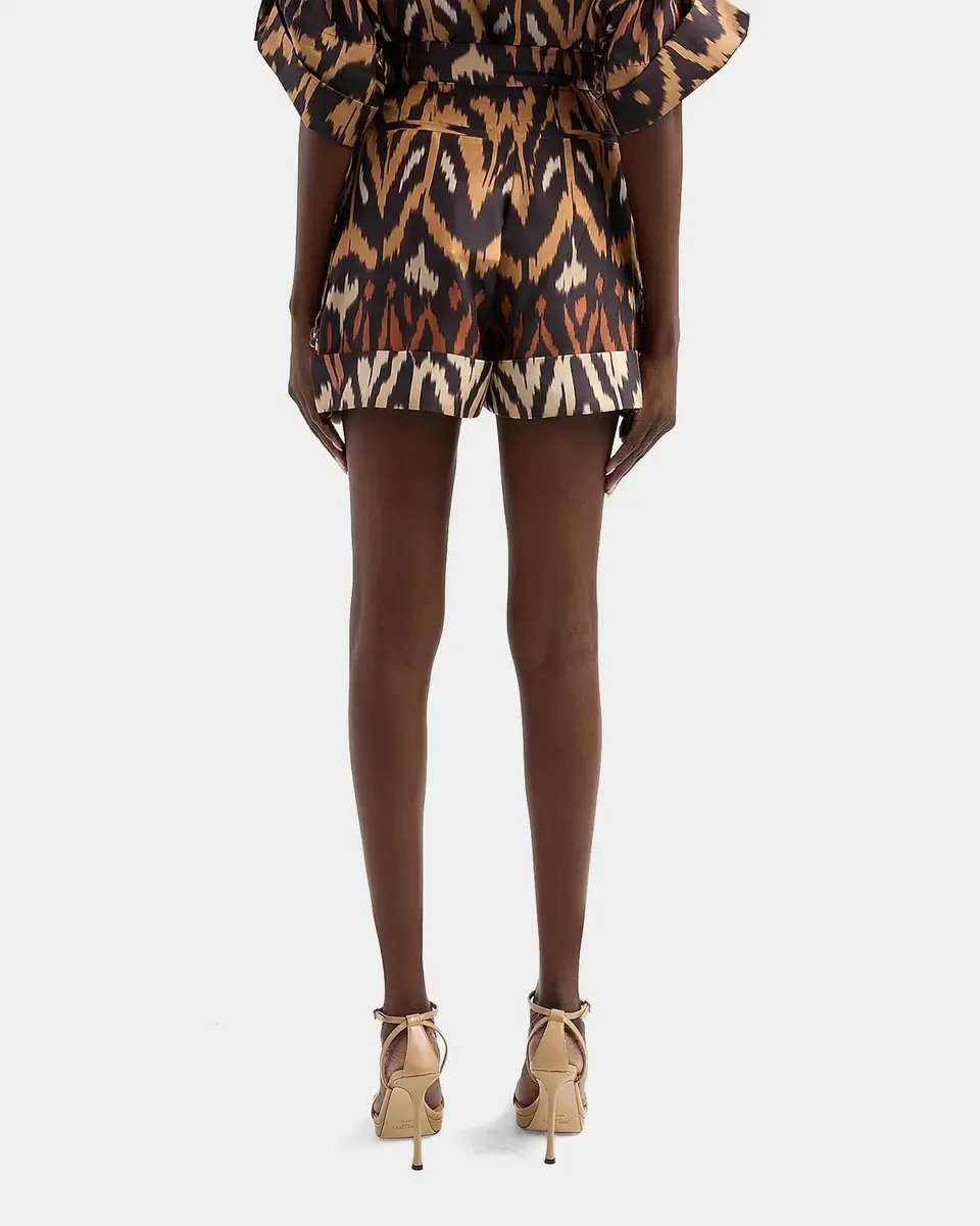 Zimmermann Aster Silk Ikat-Inspired Shorts | Thumbnail 3 Zimmermann Aster Silk Ikat-Inspired Shorts | Thumbnail 3