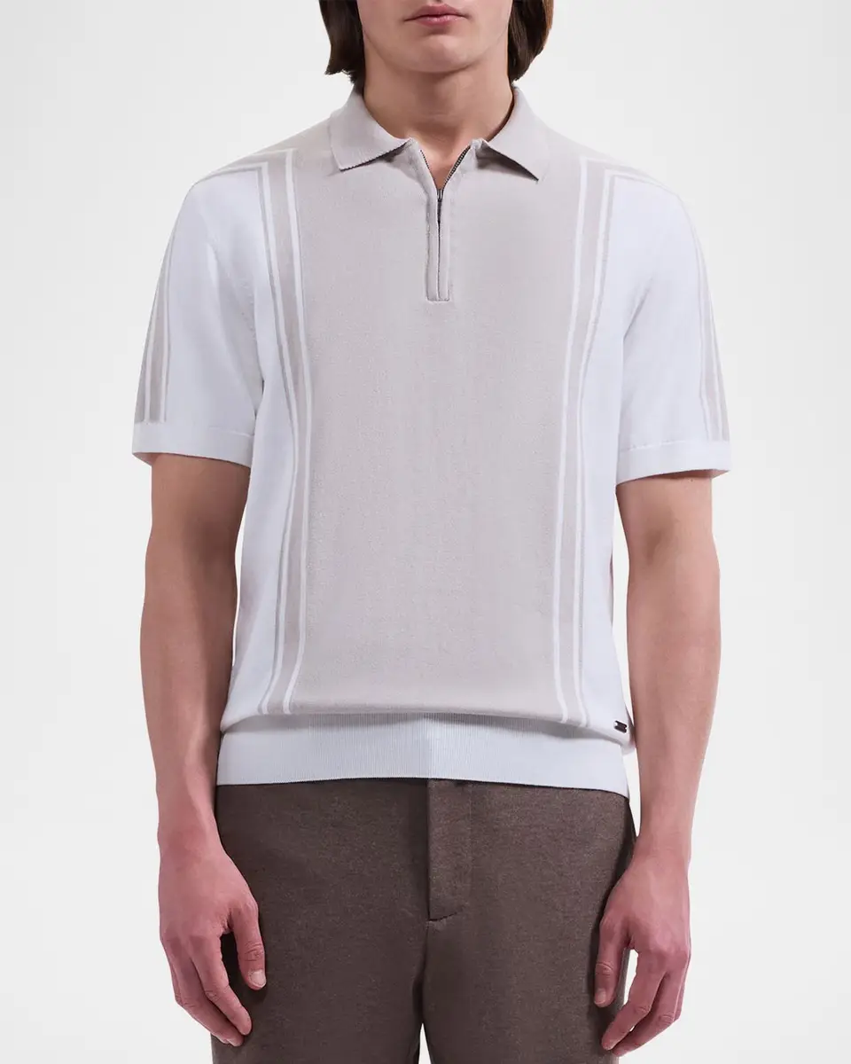 Bugatchi Men's Quarter-Zip Polo Sweater | Thumbnail 4