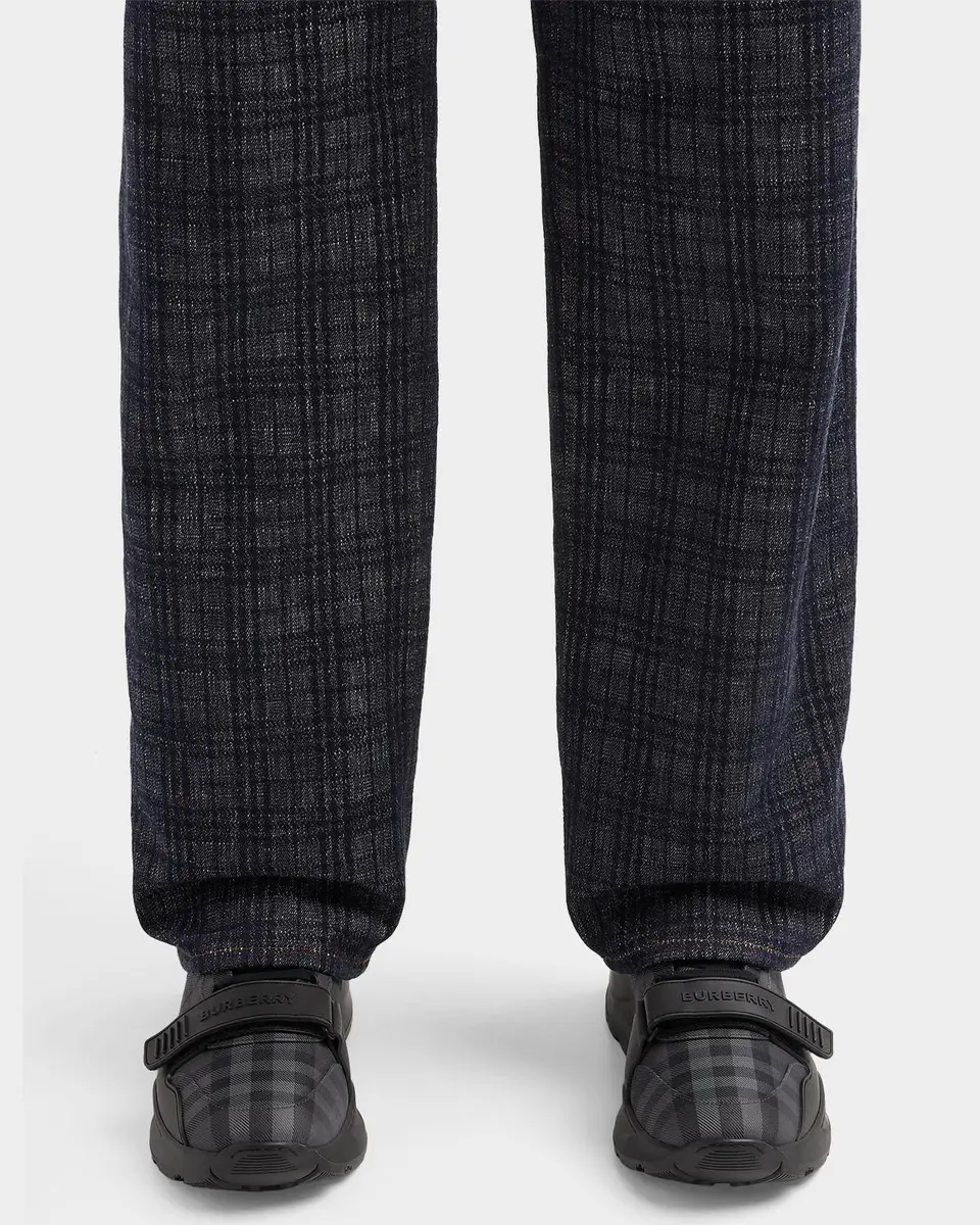 Burberry Men's Ramsey Check Low-Top Sneakers | Thumbnail 3