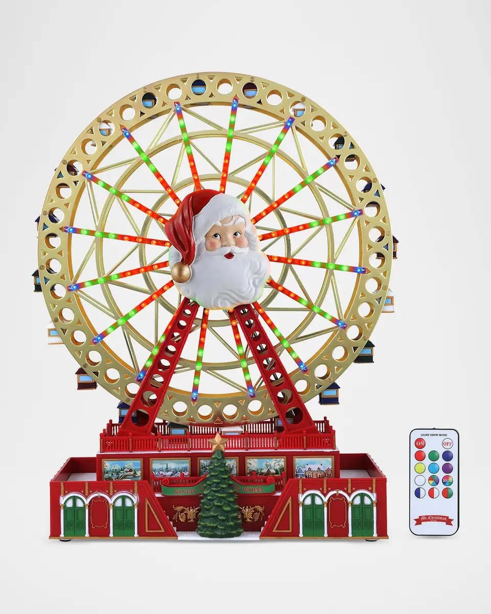 Mr Christmas RGB Santa Ferris Wheel Christmas Decor | Thumbnail 2 Mr Christmas RGB Santa Ferris Wheel Christmas Decor | Thumbnail 2