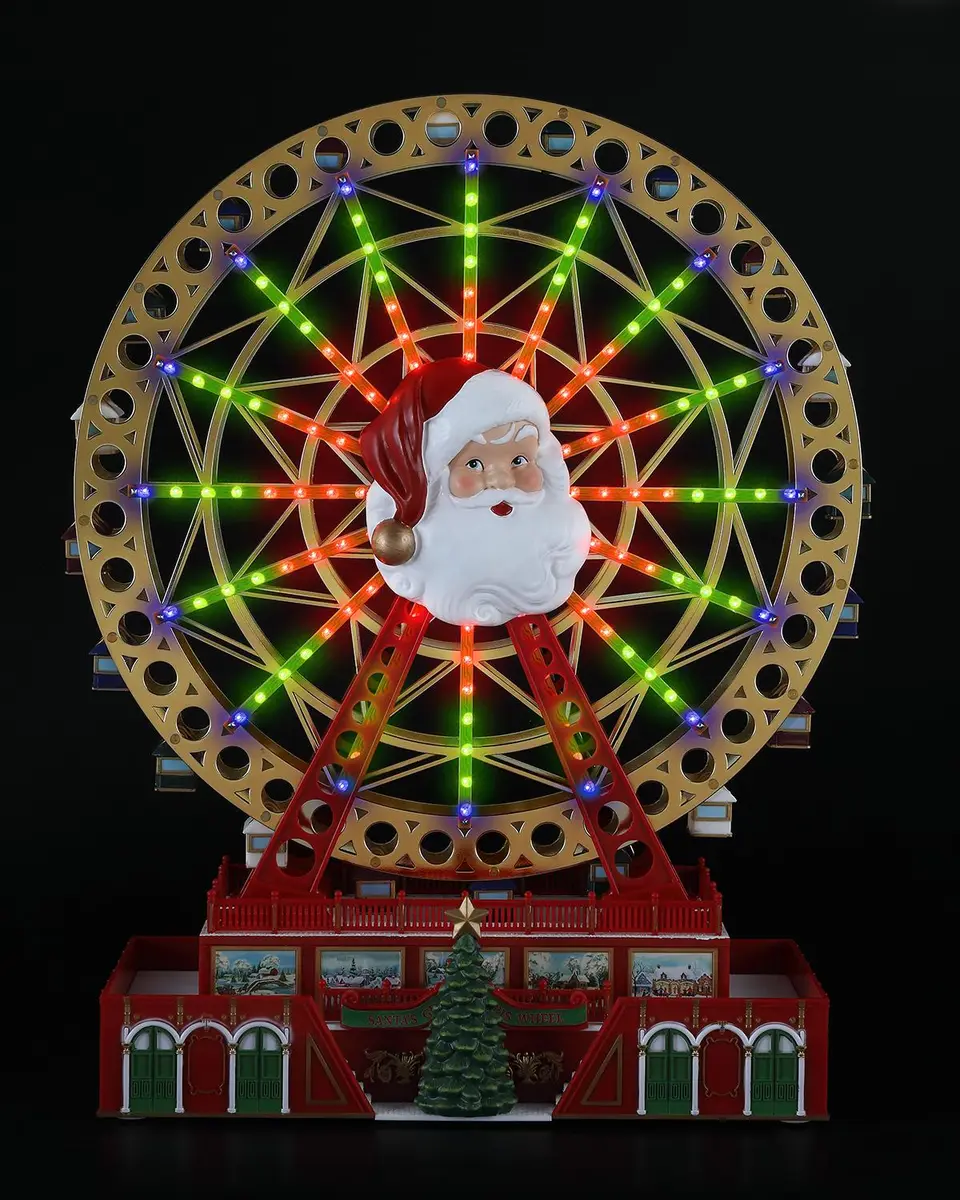Mr Christmas RGB Santa Ferris Wheel Christmas Decor | Thumbnail 3 Mr Christmas RGB Santa Ferris Wheel Christmas Decor | Thumbnail 3