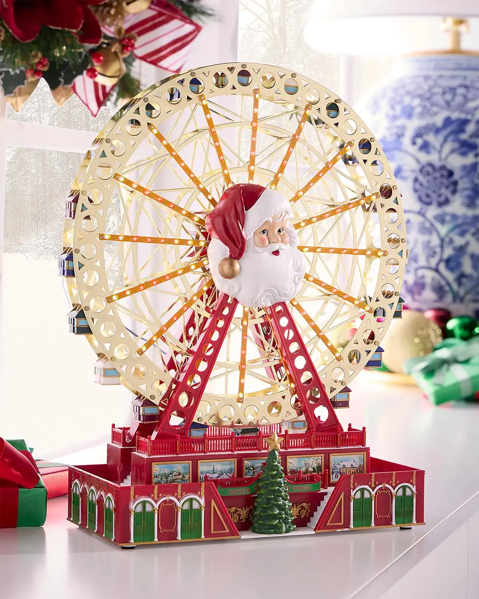 Mr Christmas RGB Santa Ferris Wheel Christmas Decor