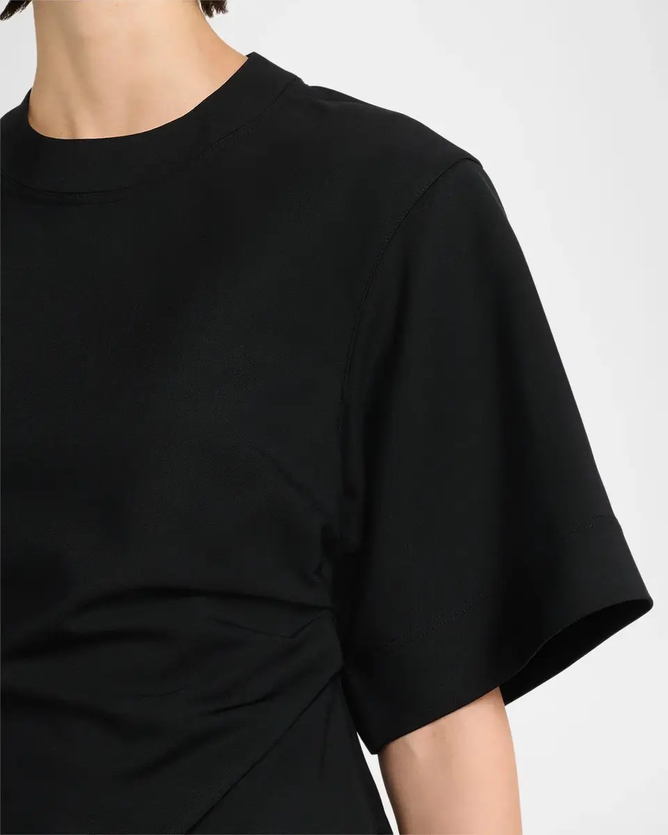 RÓHE Sculptural Draped Short-Sleeve Midi Dress | Thumbnail 5 RÓHE Sculptural Draped Short-Sleeve Midi Dress | Thumbnail 5