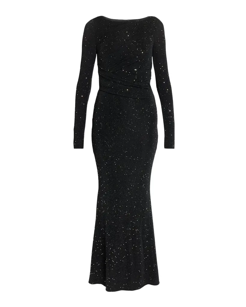 Talbot Runhof Spectrum Jersey Long-Sleeve Mermaid Gown