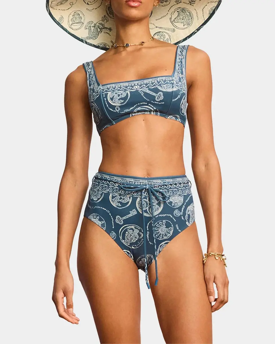 ALÉMAIS Lucky Square-Neck Bikini Top | Thumbnail 4 ALÉMAIS Lucky Square-Neck Bikini Top | Thumbnail 4
