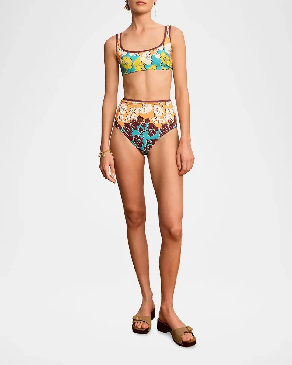 ALÉMAIS Splice Floral Scoopneck Bikini Top | Thumbnail 2 ALÉMAIS Splice Floral Scoopneck Bikini Top | Thumbnail 2
