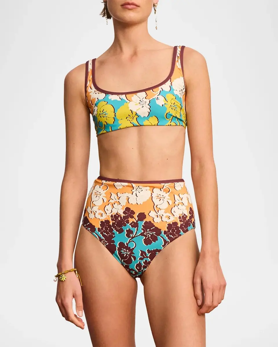 ALÉMAIS Splice Floral Scoopneck Bikini Top | Thumbnail 4 ALÉMAIS Splice Floral Scoopneck Bikini Top | Thumbnail 4