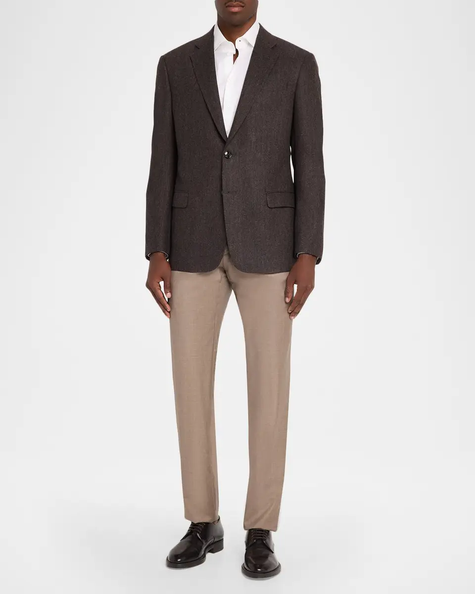 Giorgio Armani Men's Wool Two-Button Blazer | Thumbnail 2