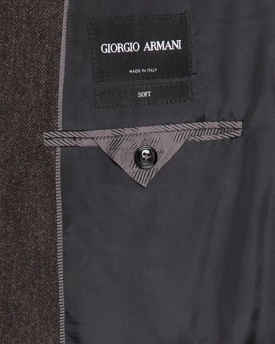 Giorgio Armani Men's Wool Two-Button Blazer | Thumbnail 5
