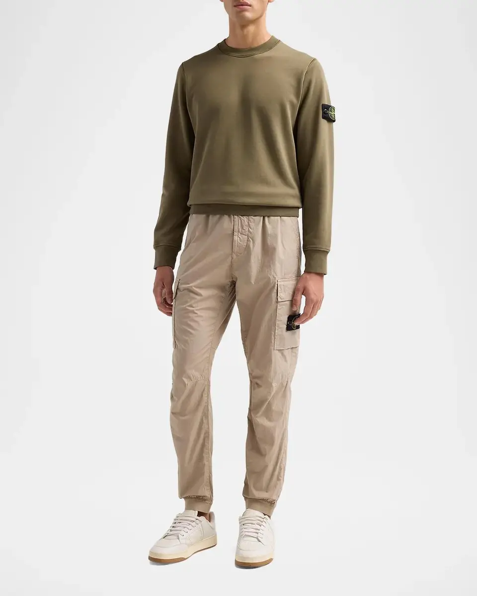 Stone Island Men's Felpa Cotton Crewneck Sweatshirt | Thumbnail 2