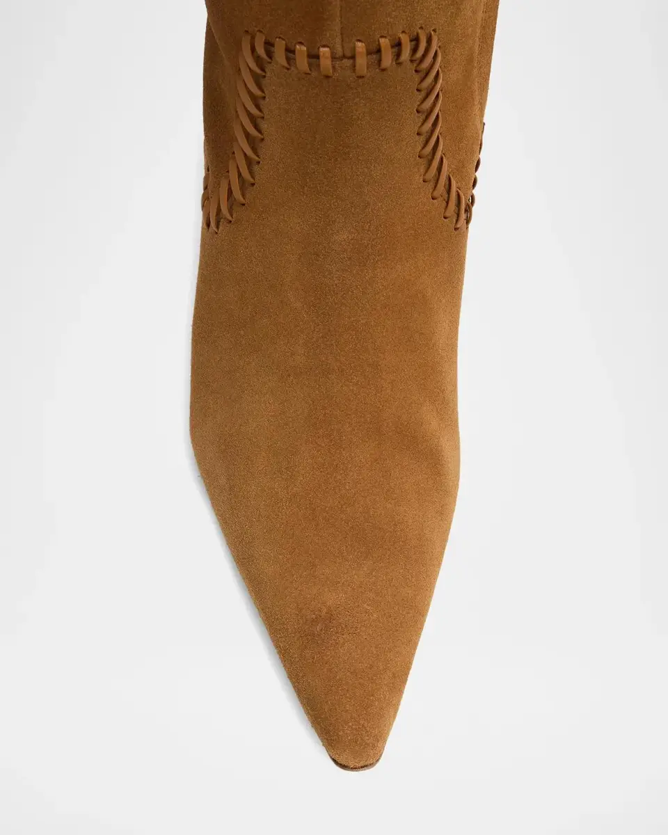 Cinq à Sept Resort Marta 60MM Whipstitched Suede Boots | Thumbnail 4 Cinq à Sept Resort Marta 60MM Whipstitched Suede Boots | Thumbnail 4