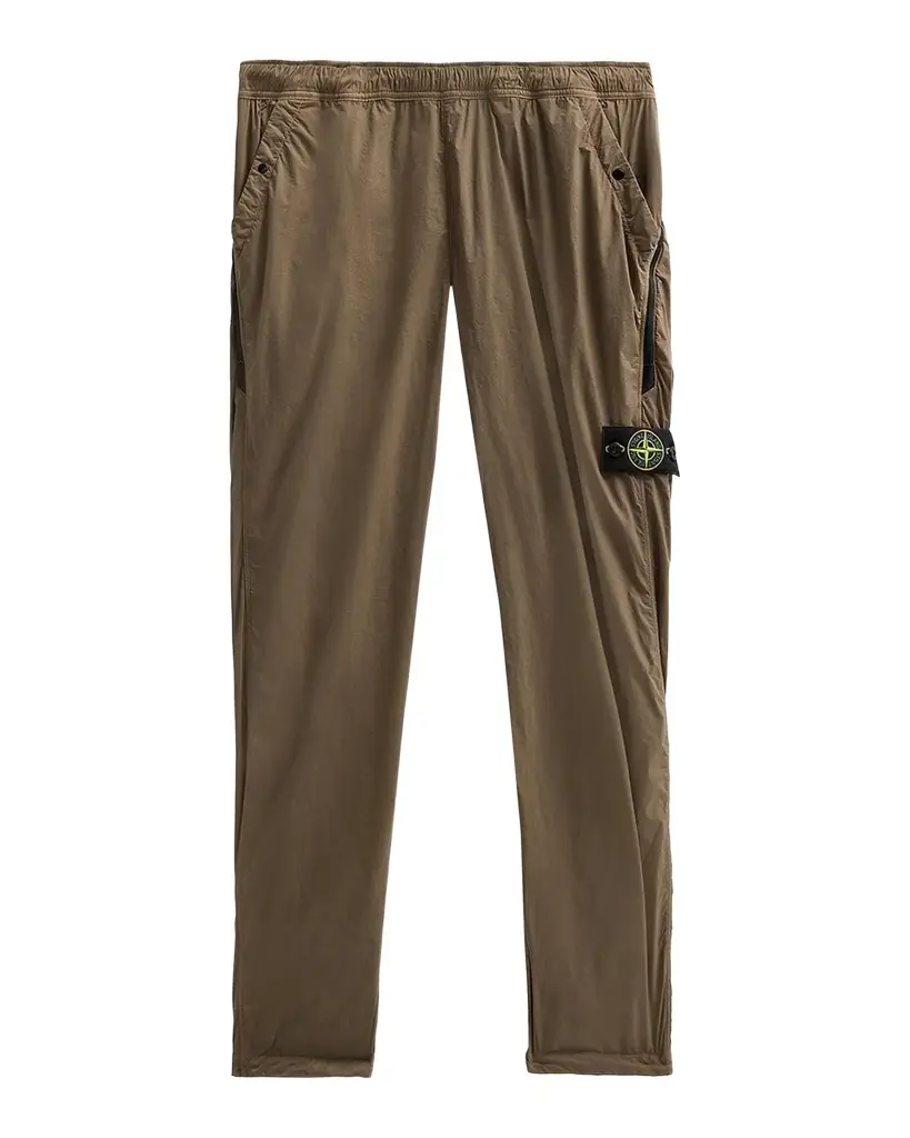 Stone Island Men's Stretch-Nylon Tapered Pants