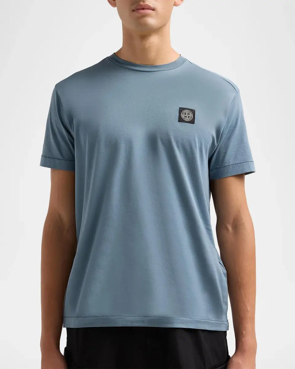 Stone Island Men's Cotton Crewneck T-Shirt | Thumbnail 5 Stone Island Men's Cotton Crewneck T-Shirt | Thumbnail 5