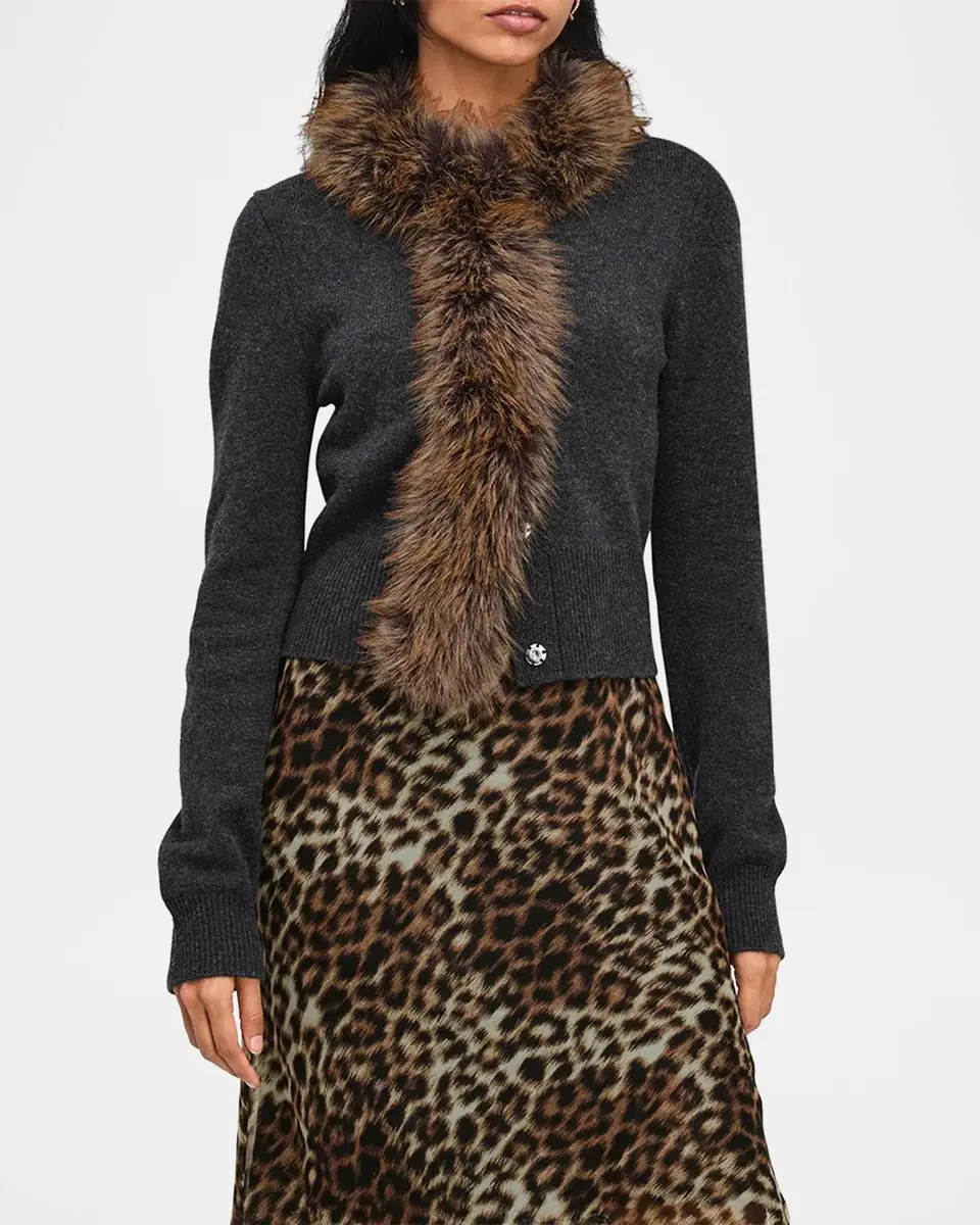 Marc Jacobs Faux Fur Lined Cardigan | Thumbnail 3 Marc Jacobs Faux Fur Lined Cardigan | Thumbnail 3