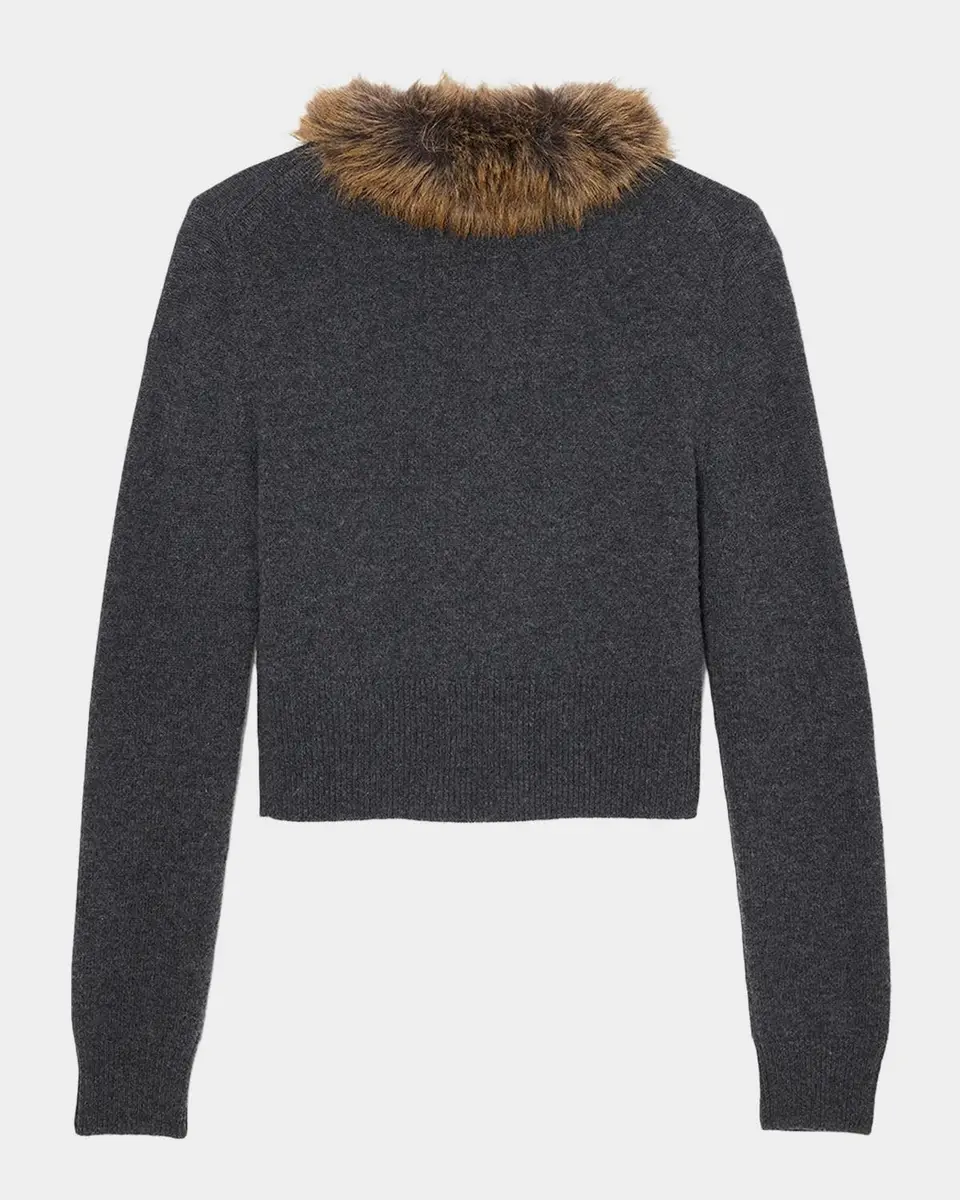 Marc Jacobs Faux Fur Lined Cardigan | Thumbnail 4 Marc Jacobs Faux Fur Lined Cardigan | Thumbnail 4