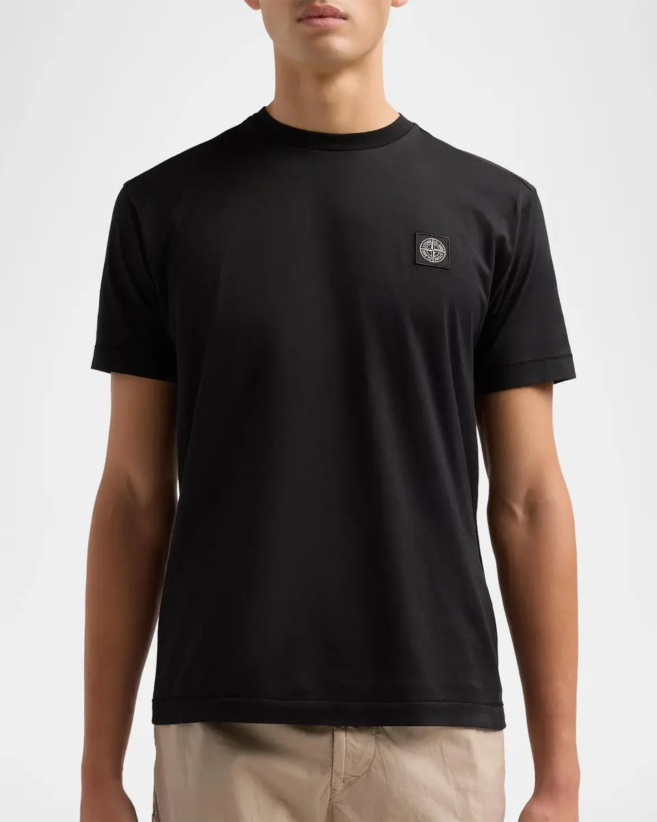 Stone Island Men's Cotton Crewneck T-Shirt | Thumbnail 5 Stone Island Men's Cotton Crewneck T-Shirt | Thumbnail 5