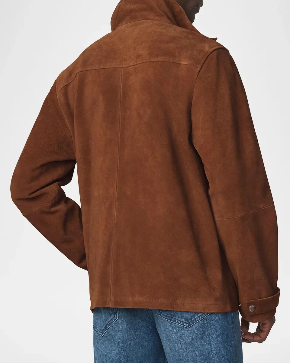 Joe's Jeans Men's Suede Stand-Collar Field Jacket | Thumbnail 3 Joe's Jeans Men's Suede Stand-Collar Field Jacket | Thumbnail 3