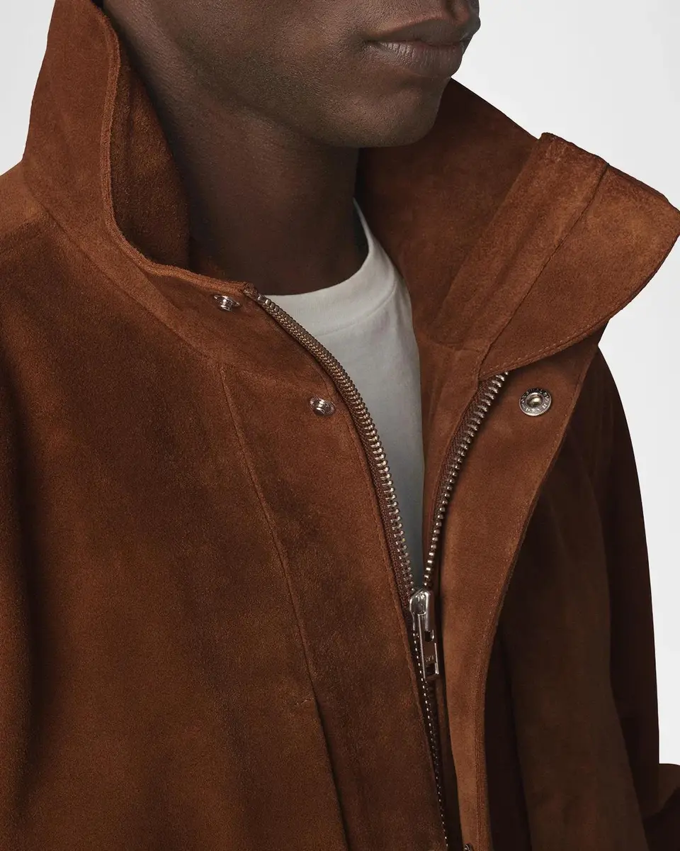 Joe's Jeans Men's Suede Stand-Collar Field Jacket | Thumbnail 5 Joe's Jeans Men's Suede Stand-Collar Field Jacket | Thumbnail 5
