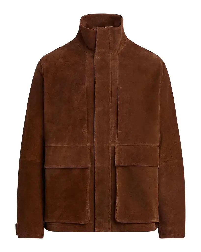 Men's Suede Stand-Collar Field Jacket Men's Suede Stand-Collar Field Jacket