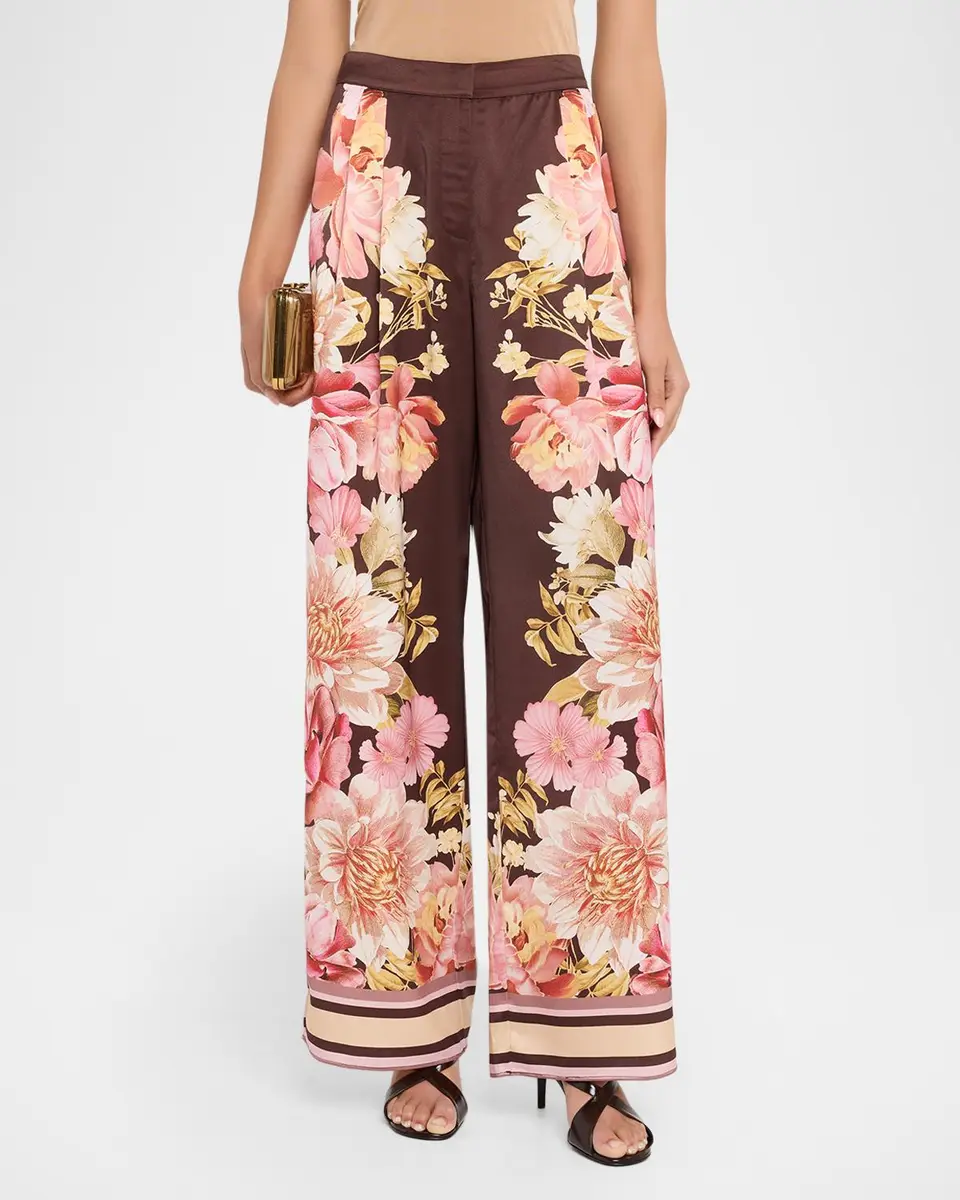 Misa Los Angeles Lemor Pleated Floral Pants | Thumbnail 4