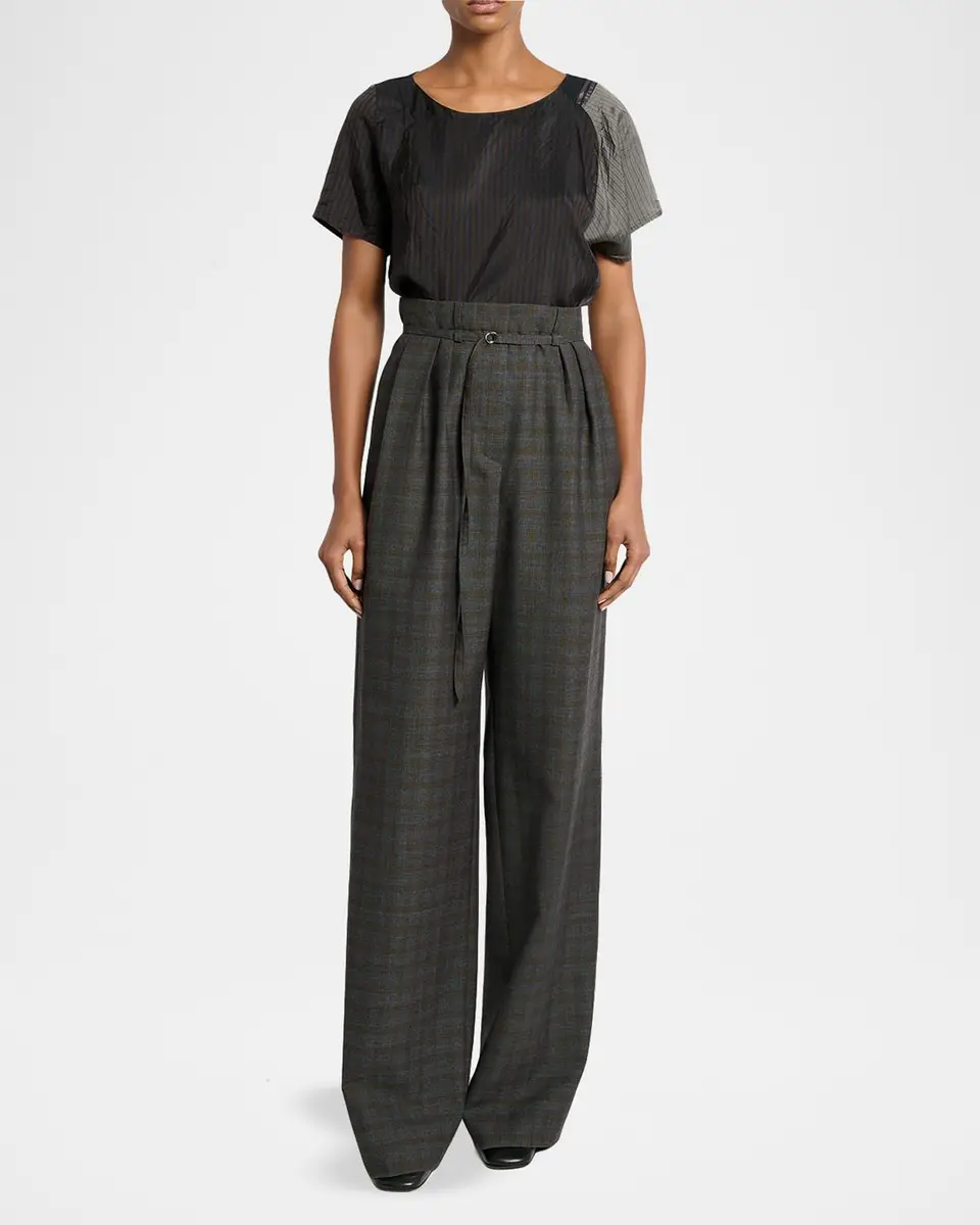 Dries Van Noten Peacha 426 Plaid Wool Pants | Thumbnail 2 Dries Van Noten Peacha 426 Plaid Wool Pants | Thumbnail 2