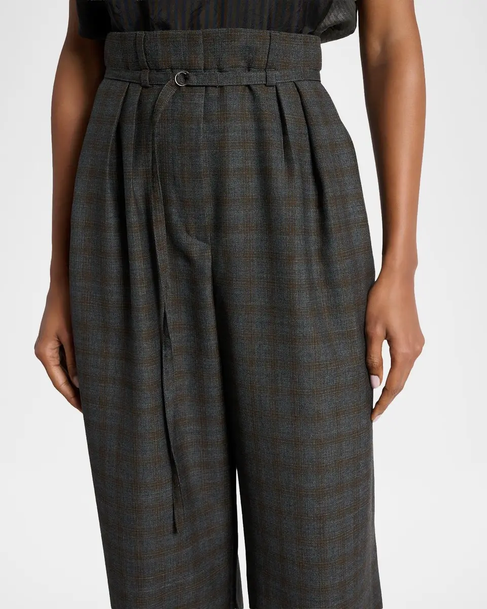 Dries Van Noten Peacha 426 Plaid Wool Pants | Thumbnail 5 Dries Van Noten Peacha 426 Plaid Wool Pants | Thumbnail 5