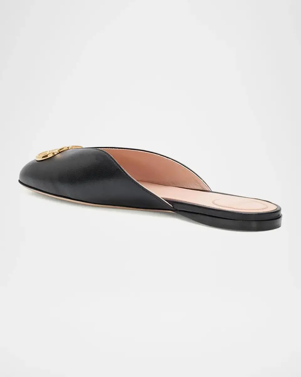 Valentino Garavani VLogo Signature Leather Mules | Thumbnail 4 Valentino Garavani VLogo Signature Leather Mules | Thumbnail 4