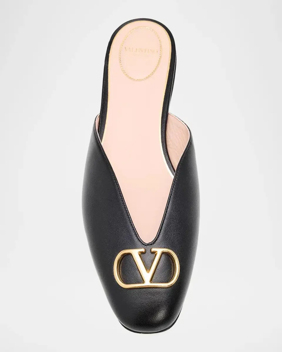 Valentino Garavani VLogo Signature Leather Mules | Thumbnail 6 Valentino Garavani VLogo Signature Leather Mules | Thumbnail 6