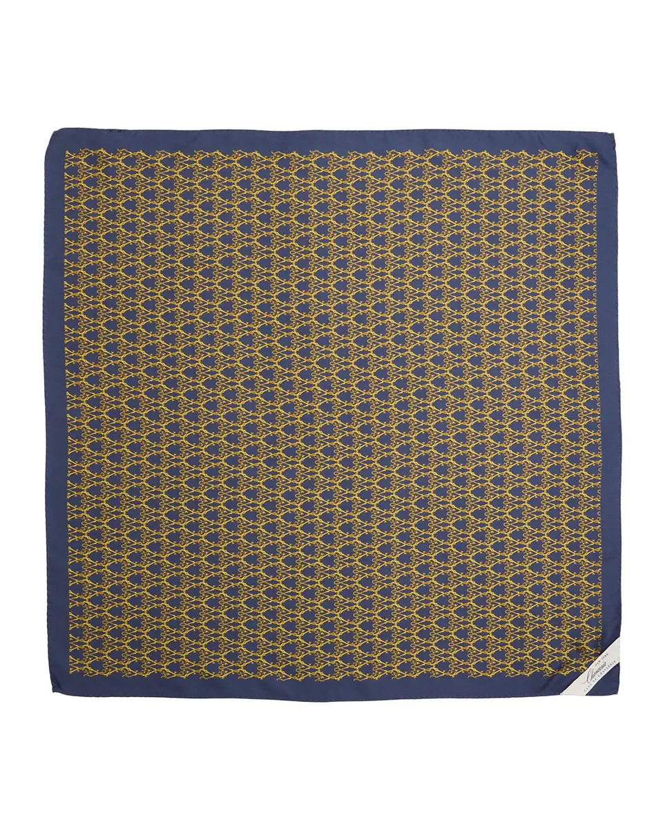 Willy Chavarria Men's Monogram Silk Square Scarf | Thumbnail 3