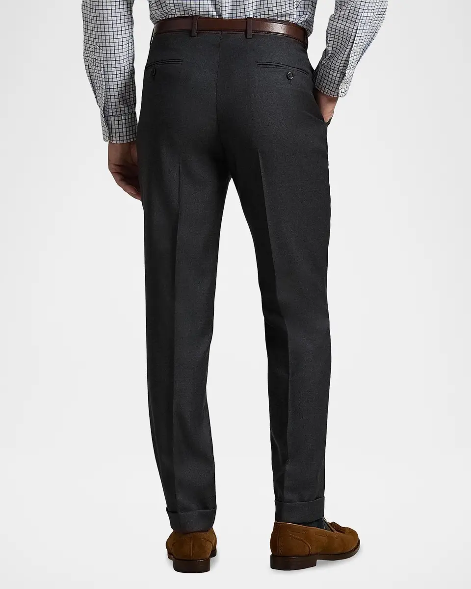 Polo Ralph Lauren Men's Wool Twill Slim-Fit Trousers | Thumbnail 3 Polo Ralph Lauren Men's Wool Twill Slim-Fit Trousers | Thumbnail 3