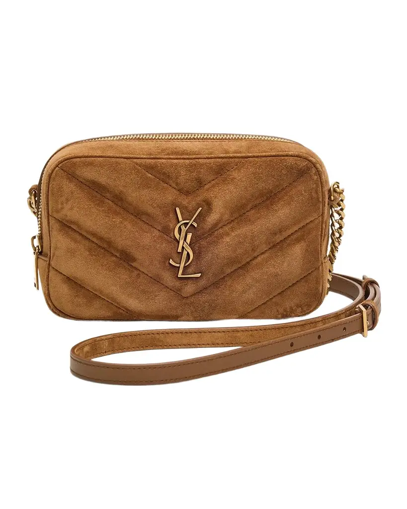 Loulou YSL Quilted Suede Camera Bag Loulou YSL Quilted Suede Camera Bag