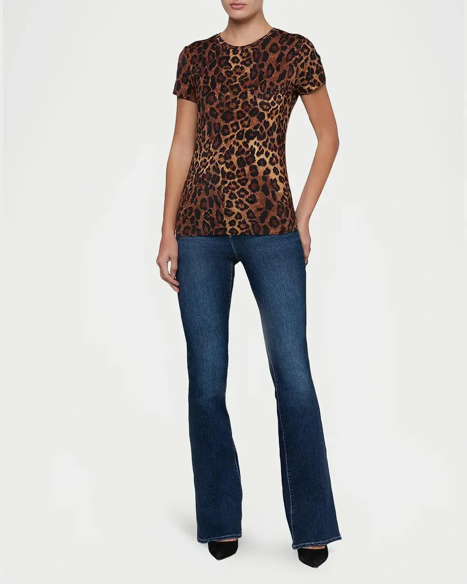 L'Agence Ressi Leopard-Print T-Shirt | Thumbnail 2 L'Agence Ressi Leopard-Print T-Shirt | Thumbnail 2